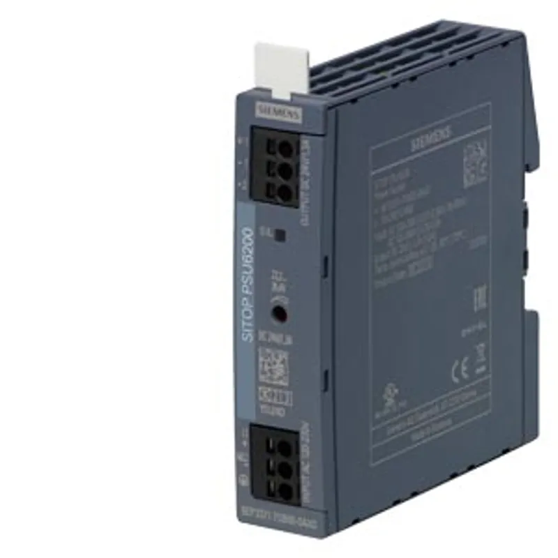 Siemens 6EP3331-7SB00-0AX0 – SITOP PSU6200/1AC/24VDC/1.3A SITOP PSU6200 24 V/1.3 A stabilized power supply input: 120 - 240 V AC