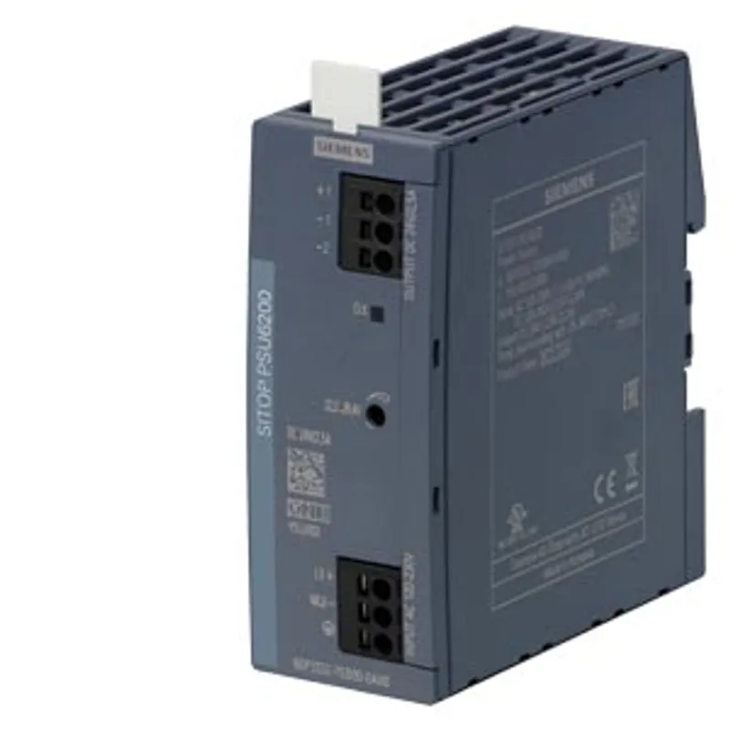 Siemens 6EP3332-7SB00-0AX0 – SITOP PSU6200/1AC/24VDC/2.5A SITOP PSU6200 24 V/2.5 A stabilized power supply input: 120 - 240 V AC