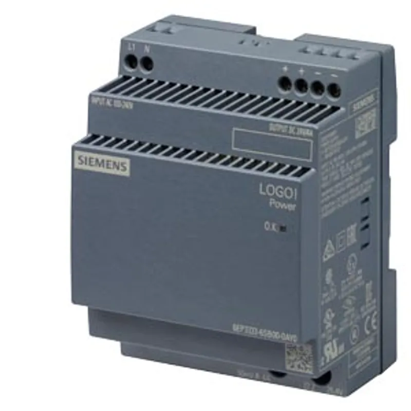 Siemens 6EP3333-6SB00-0AY0 – LOGO!Power/1AC/24VDC/4A LOGO!POWER 24 V / 4 A stabilized power supply input: 100-240 V AC output: 24 V DC / 4…