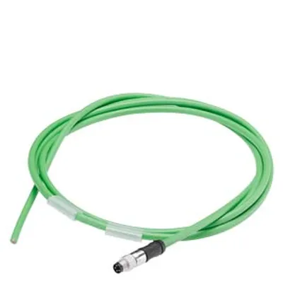 Siemens 6ES7194-2LN10-0AC0 – Bus cable for ET connection M8, Pre-assembled at one end with 1x M8 connector, 4-pole, shielded length 10 m Siemens 6ES7194-2LN10-0AC0 – Bus cable for ET connection M8, Pre-assembled at one end with 1x M8 connector, 4-pole, shielded length 10 m