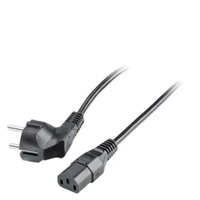 Siemens 6ES7900-0AA00-0XA0 – AC IEC cable, Germany and others, 90° male to 180° female (3-pole, C13) for Germany; France; Spain Siemens 6ES7900-0AA00-0XA0 – AC IEC cable, Germany and others, 90° male to 180° female (3-pole, C13) for Germany; France; Spain