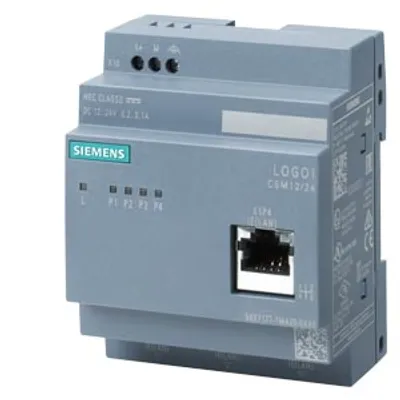 Siemens 6GK7177-1MA20-0AA0 – LOGO! CSM12/24 Compact Switch Module connection of a LOGO! (. ..0BA7/...0BA8) and up to 3 further nodes to…