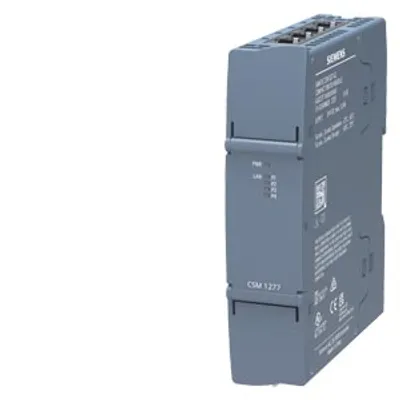 Siemens 6GK7277-1AA50-0AA0 – CSM 1277 G2 compact switch module for SIMATIC S7-1200 G2 and up to 3 further nodes to Industrial Ethernet…