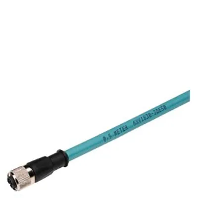 Siemens 6XV1830-3DN10 – PROFIBUS M12 plug-in cable (ET 200), Pre-assembled PB FC Trailing Cable with 2 M12 connectors, B-coded Siemens 6XV1830-3DN10 – PROFIBUS M12 plug-in cable (ET 200), Pre-assembled PB FC Trailing Cable with 2 M12 connectors, B-coded