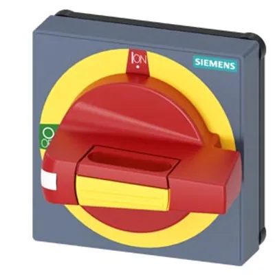 Siemens 8UD1771-2AD05 – Handle with masking frame Emergency switching-off Size 75x75, for shaft 6x6 and 8x8, 0-I, Handle size 45 mm Siemens 8UD1771-2AD05 – Handle with masking frame Emergency switching-off Size 75x75, for shaft 6x6 and 8x8, 0-I, Handle size 45 mm