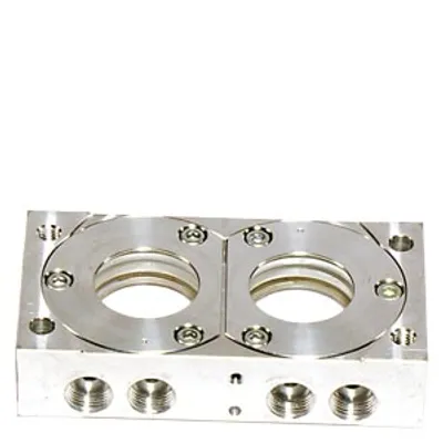 Siemens A5E35255680 – Sample cell 20mm, Aluminium flow-type reference side