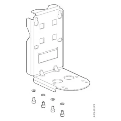 Siemens A5E45882610 – Mounting bracket for FS-DSL housing for mounting on a wall