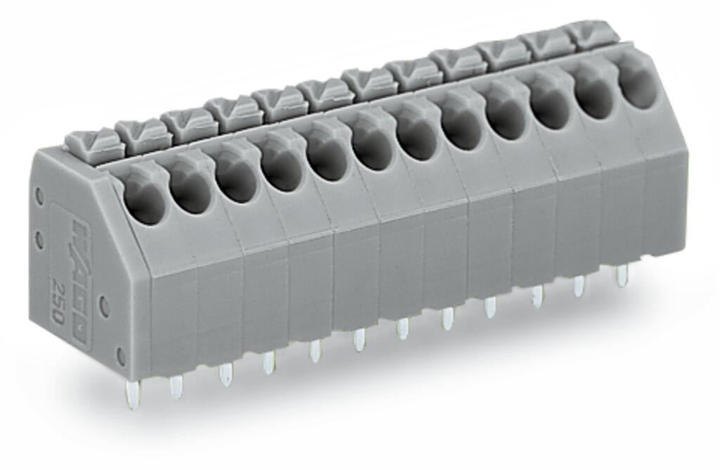 PCB terminal block; push-button; 1.5 mm²; Pin spacing 3.5 mm; 6-pole; Push-in CAGE CLAMP®; orange — photo 1 of 3