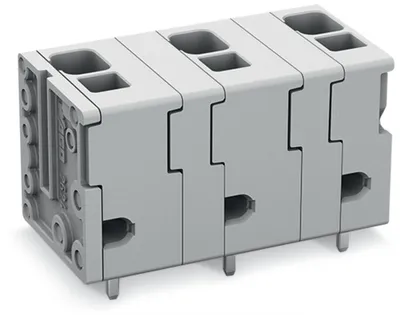 Wago 2624-3509 – PCB terminal block; 4 mm²; Pin spacing 11.5 mm; 9-pole; Push-in CAGE CLAMP®; gray