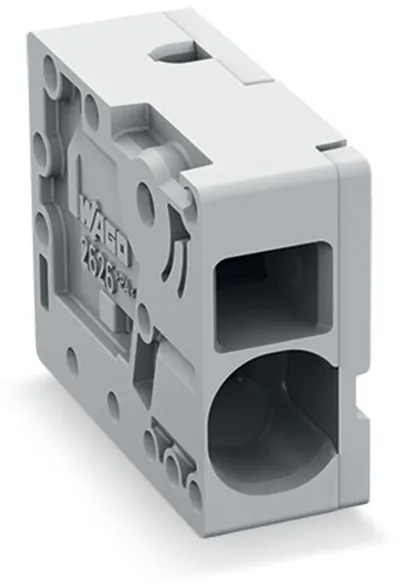 PCB terminal block; 6 mm²; Pin spacing 7.5 mm; 1-pole; Push-in CAGE CLAMP®; 6,00 mm²; gray
