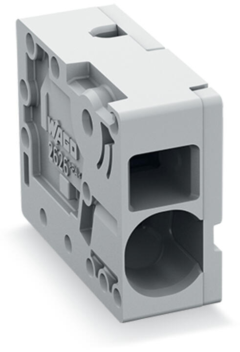 PCB terminal block; 6 mm²; Pin spacing 7.5 mm; 1-pole; Push-in CAGE CLAMP®; 6,00 mm²; gray — photo 1 of 4