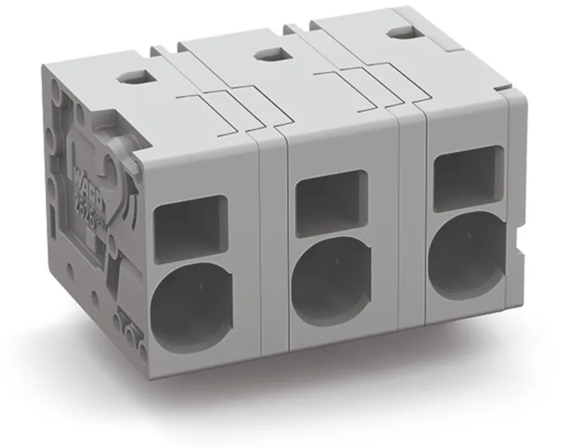 PCB terminal block; 6 mm²; Pin spacing 12.5 mm; 5-pole; Push-in CAGE CLAMP®; 6,00 mm²; gray — photo 1 of 4