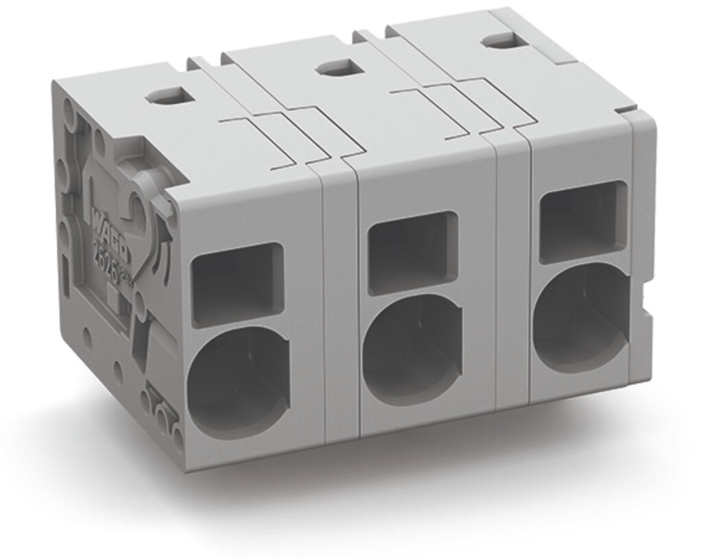 PCB terminal block; 6 mm²; Pin spacing 12.5 mm; 8-pole; Push-in CAGE CLAMP®; 6,00 mm²; gray — photo 1 of 4