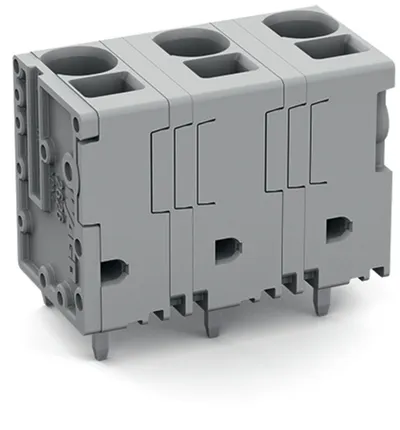 Wago 2626-3359 – PCB terminal block; 6 mm²; Pin spacing 12.5 mm; 9-pole; Push-in CAGE CLAMP®; 6,00 mm²; gray