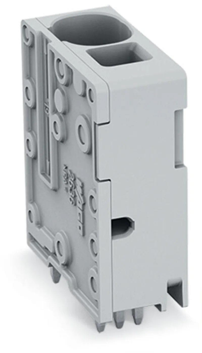 PCB terminal block; 16 mm²; Pin spacing 10 mm; 1-pole; Push-in CAGE CLAMP®; 16,00 mm²; gray — photo 1 of 3