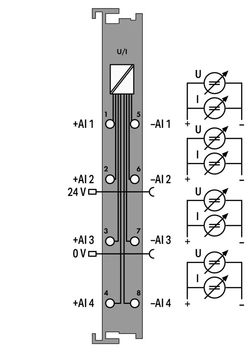 4-channel analog input; Voltage/Current; Differential input; 16 bits; Diagnostics; Extreme — photo 4 of 4