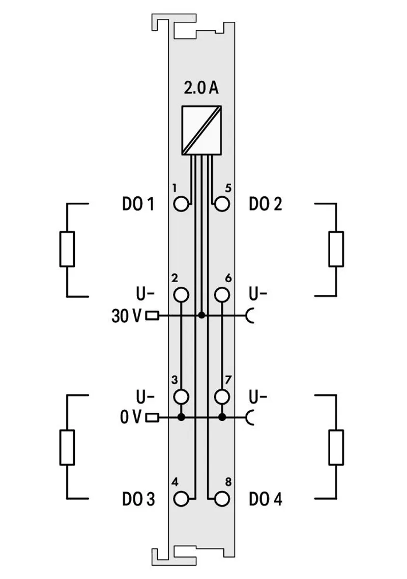 4-channel digital output; 30 VAC/VDC; 2.0 A; Solid-state — photo 4 of 4