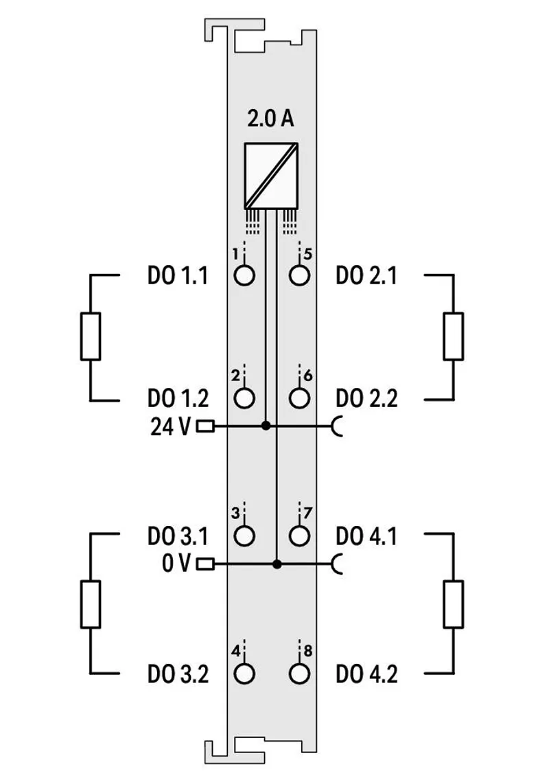 4-channel digital output; 30 VAC/VDC; 2.0 A; Solid-state; isolated — photo 4 of 4