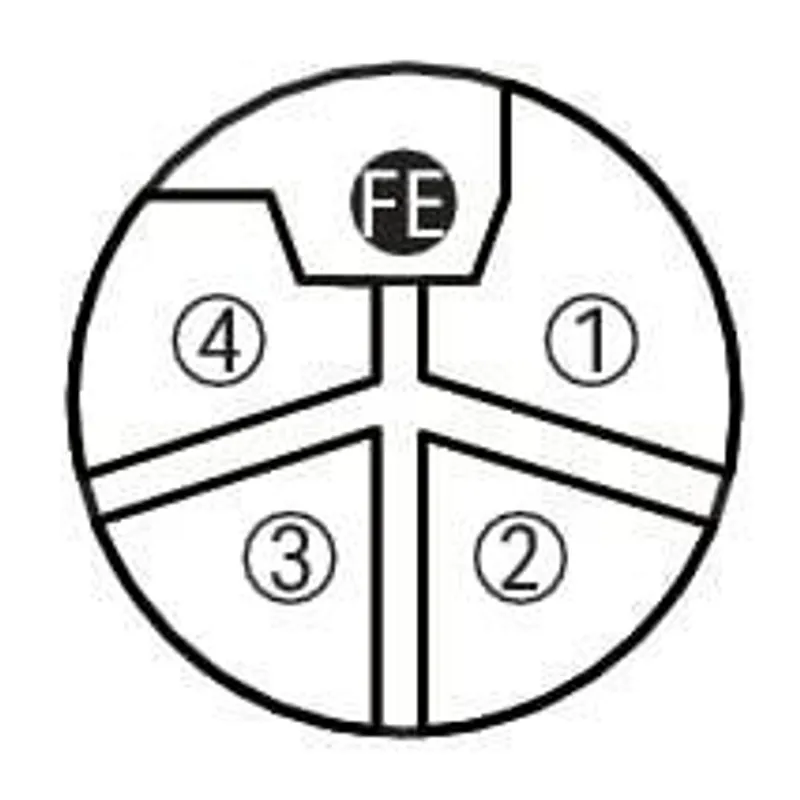 Power cable; M12L socket; angled; 5-pole; Length: 7.5 m — photo 2 of 4