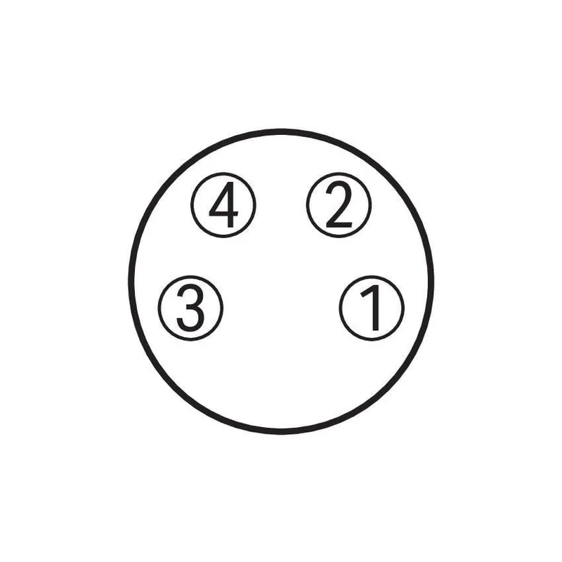 Sensor/Actuator cable; M8 socket; straight; 4-pole; Length: 1.5 m — photo 2 of 4