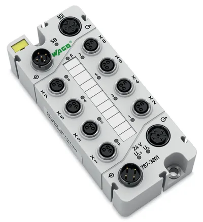 8-channel digital input; 24 VDC; 8 x M8