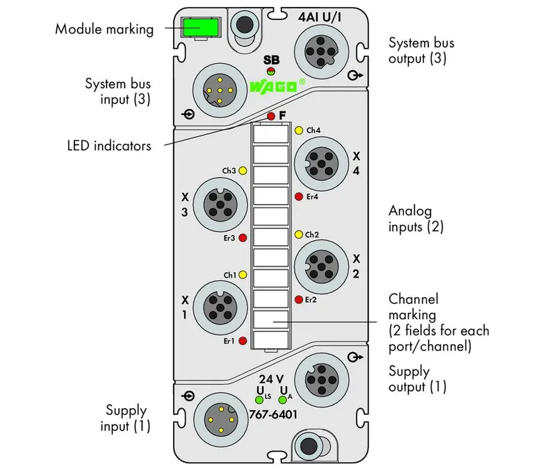 4-channel analog input; Voltage/Current — photo 2 of 4