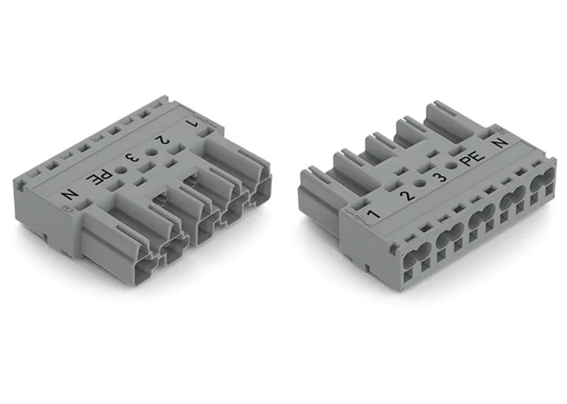 Plug; 5-pole; Cod. B; 4,00 mm²; gray — photo 4 of 5