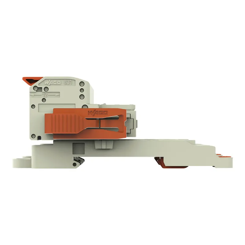 1-conductor female connector; lever; Push-in CAGE CLAMP®; 10 mm²; Pin spacing 7.62 mm; 7-pole; 100% protected against mismating; Lateral locking  levers; DIN-35 rail/panel mounting; 10,00 mm² — photo 2 of 7