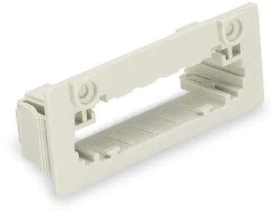 Snap-in frame; for male connectors; 1 part; Pin spacing 7.62 mm; 5-pole; light gray
