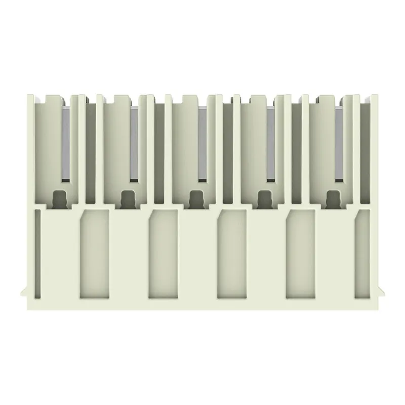 THT male header; 1.2 x 1.2 mm solder pin; angled; 100% protected against mismating; Silver-plated contacts; Pin spacing 10.16 mm; 5-pole; light gray — photo 4 of 8