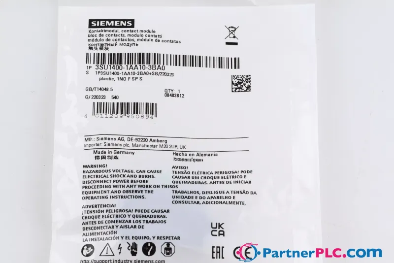 Siemens 3SU1400-1AA10-3BA0 New — photo 1 of 2