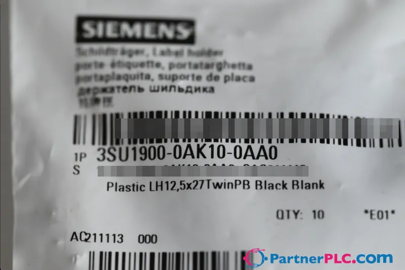 Siemens 3SU1900-0AK10-0AA0 QTY. 10 New — photo 5 of 6