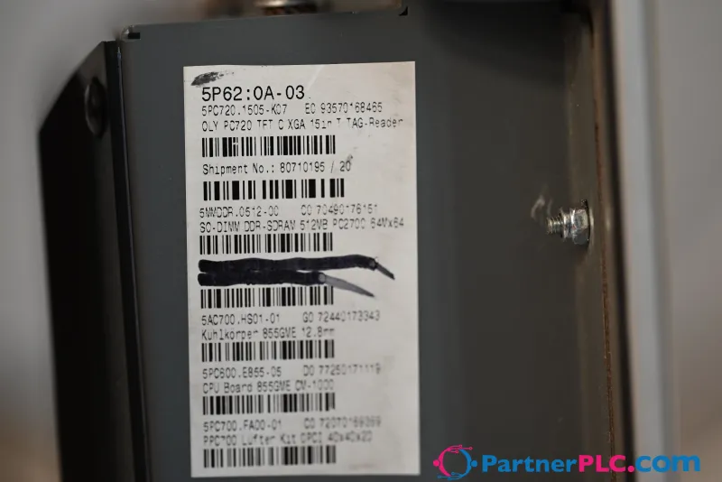 B&R 5PC720.1505-K07 - 5P62:0A-03 Used — photo 8 of 9