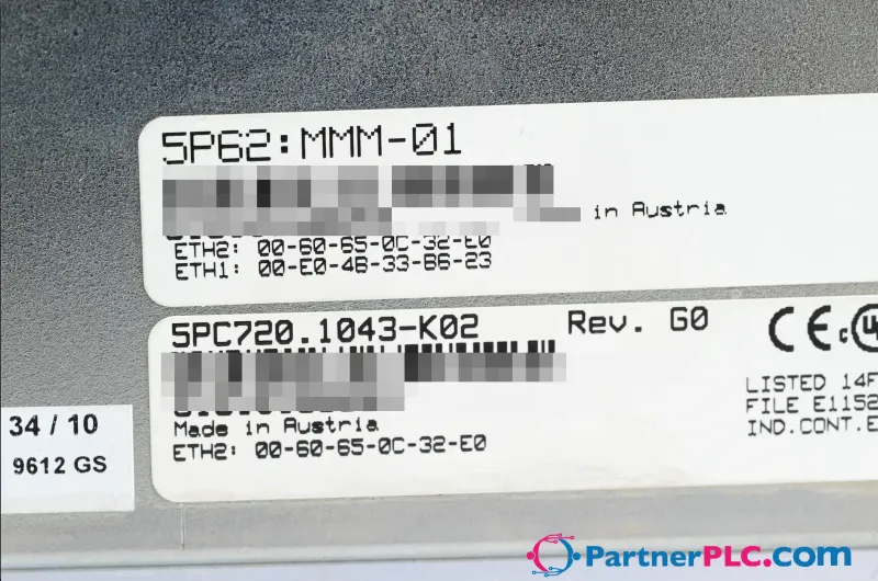 B&R 5pc720.1043-k02 Used Rev. G0 — photo 8 of 8