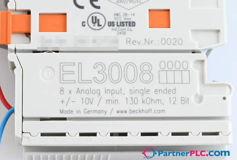 Beckhoff EL3008 Used Rev. 0020 — photo 5 of 6