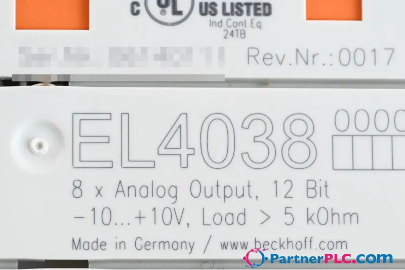 Beckhoff EL4038 Used Rev. 0017 — photo 7 of 8