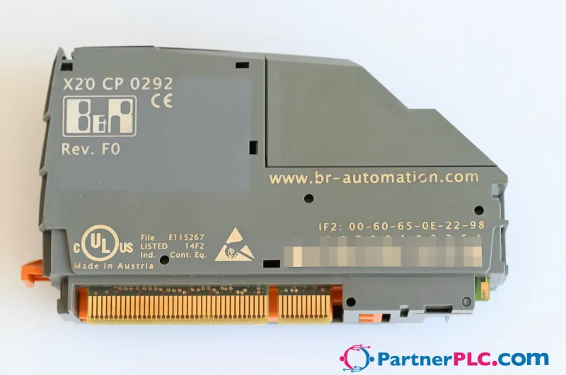 B&R X20CP0292 New Rev. F0 – Embedded µP25 with additional I/O processor — photo 1 of 11