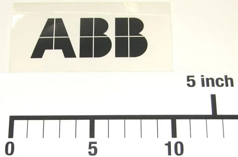 ABB-logo, transp. foli 52x105