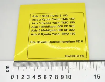 ABB 3HAC032155-005 – Label IRB 6600 ABB 3HAC032155-005 – Label IRB 6600