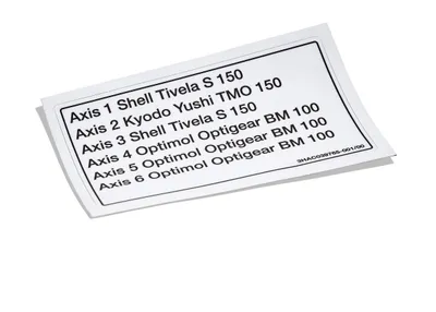 ABB 3HAC039765-001 – Label Oil quality ABB 3HAC039765-001 – Label Oil quality