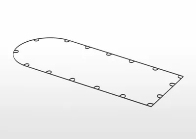 ABB 3HAC073604-001 – Gasket, upper cover, 650