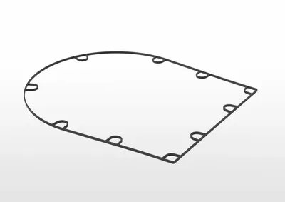 ABB 3HAC073606-001 – Gasket, upper cover, 450 ABB 3HAC073606-001 – Gasket, upper cover, 450