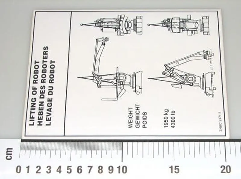 Lifting of robot 205x150