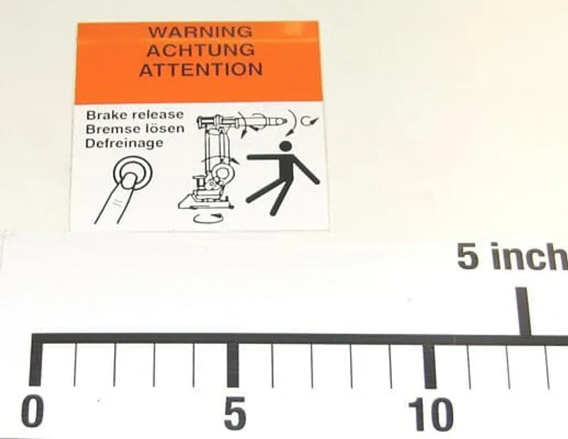 WARNING BRAKE RELEASE — photo 3 of 5