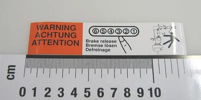 Warning brake release