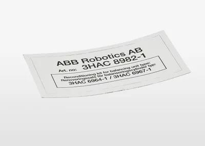 ABB 3HAC9492-1 – Label, reconditioning kit ABB 3HAC9492-1 – Label, reconditioning kit