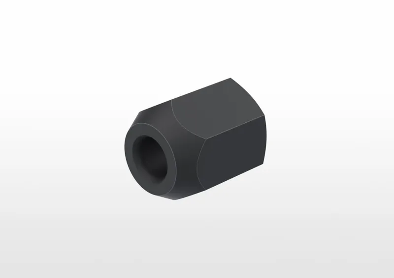 PLASTIC, POM-C BLACK M12, Ø6