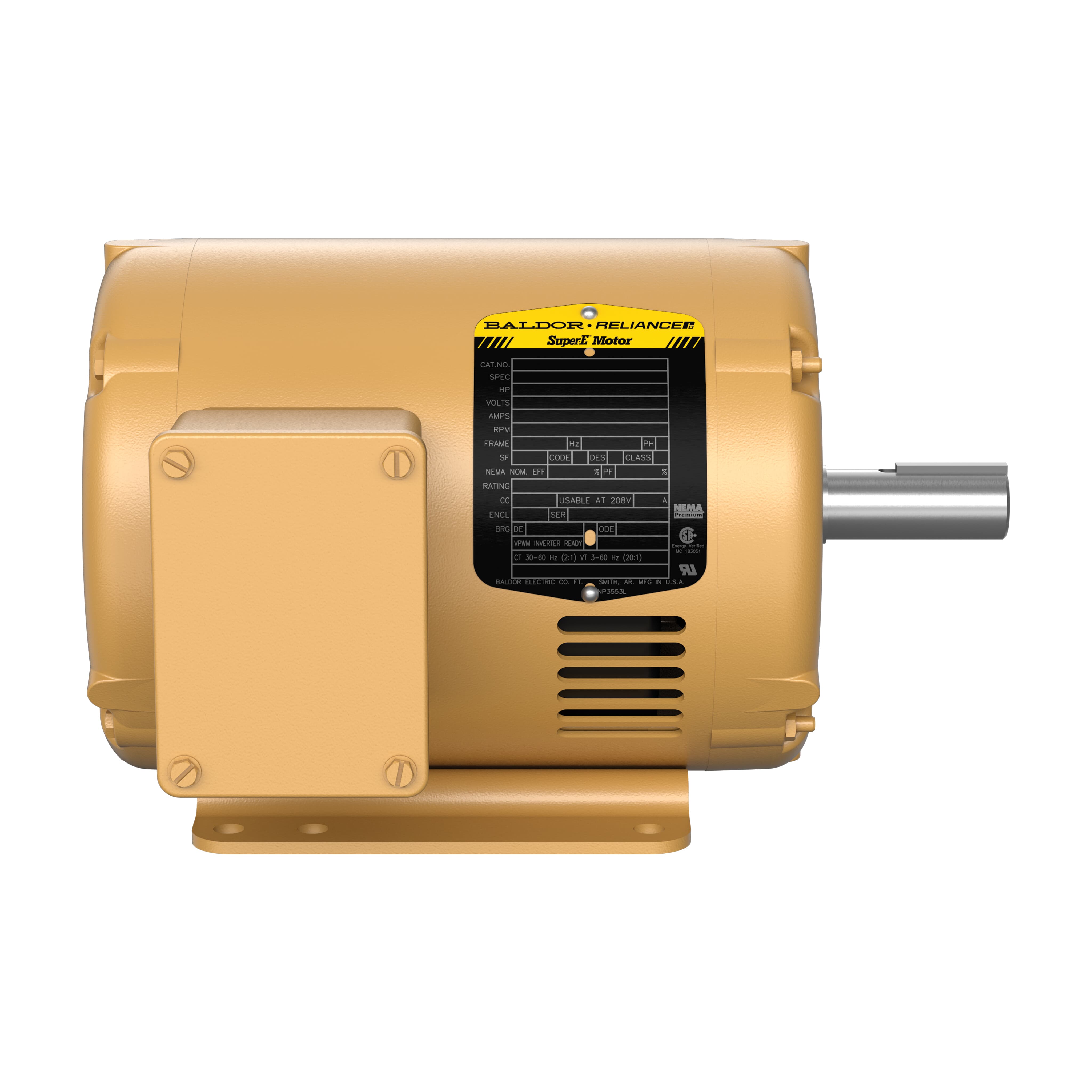 1HP,1170RPM,3PH,60HZ,145T,3526M,OPS — photo 2 of 3