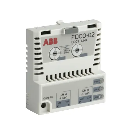 ABB FDCO-02 – ; Optical DDCS communication 5/10 MBd FDCO-02 ABB FDCO-02 – ; Optical DDCS communication 5/10 MBd FDCO-02