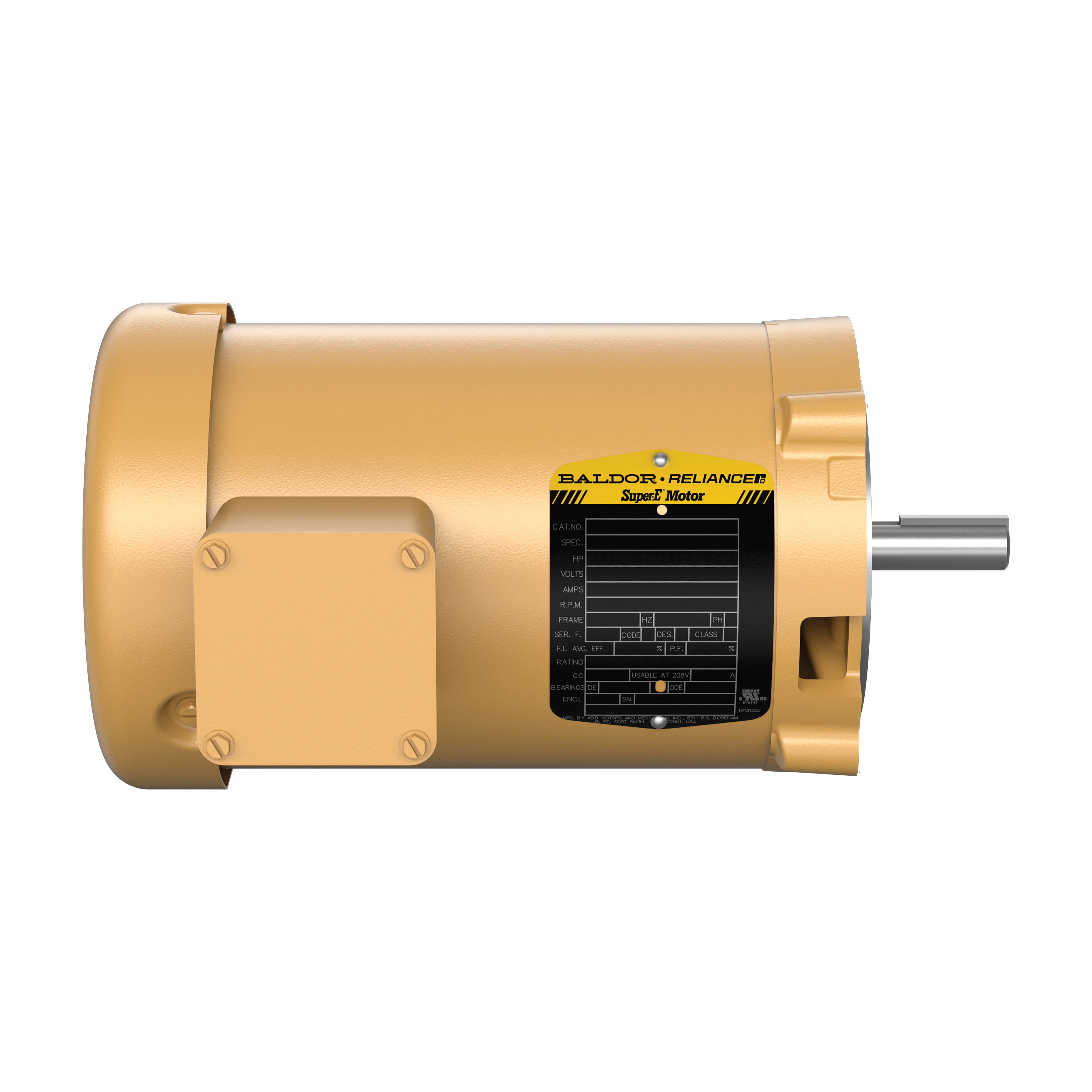 .75HP,3450RPM,3PH,60HZ,56C,3416M,OP — photo 2 of 3